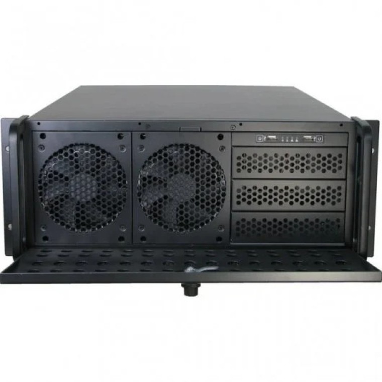 Inter-Tech IPC 4U-4129L Caja Rack ATX USB Sin Fuente