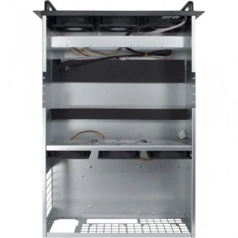 Inter-Tech 4W2 Mining-Rack Caja Rack ATX USB Sin Fuente