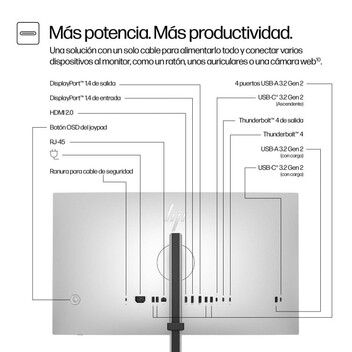 Monitor HP Series 7 Pro 27" 4K 60Hz IPS Thunderbolt 4 HDR400 KVM USB-C PD100W Black