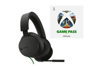 Microsoft Pack Headset Xbox Auriculares Gaming para Xbox Series X/S/One/PC + Game Pass Ultimate 1 Me