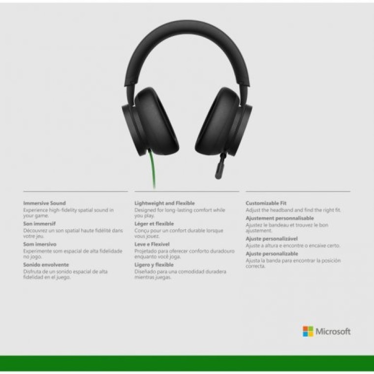 Microsoft Pack Headset Xbox Auriculares Gaming para Xbox Series X/S/One/PC + Game Pass Ultimate 1 Me