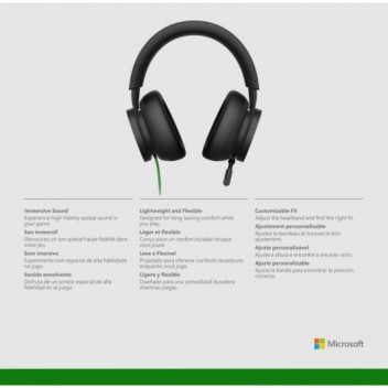 Microsoft Headset Xbox Auriculares Gaming para Xbox Series X/S/One/PC Microsoft Headset Xbox Auriculares Gaming para Xbox Series X/S/One/PC