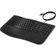 HP 480 Comfort Teclado con Cable Ergonómico Negro