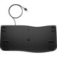 HP 480 Comfort Teclado con Cable Ergonómico Negro