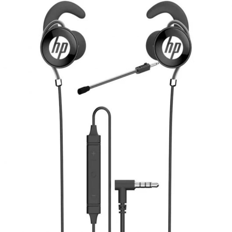 HP DHE-7004 Auriculares con Micrófono Negros