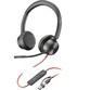 Poly Blackwire 8225 Auriculares Estéreo USB-C con Certificación Microsoft Teams + Adaptador USB-C/A