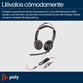 Poly Blackwire 5220 Auriculares Estéreo USB-C Negros + Conector de 3.5mm + Adaptador USB-C a USB-A