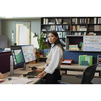 Monitor HP Pro de la serie 7 724pn 24" 1920x1200 100Hz IPS Micro-Edge sRGB 99% VESA USB HDMI