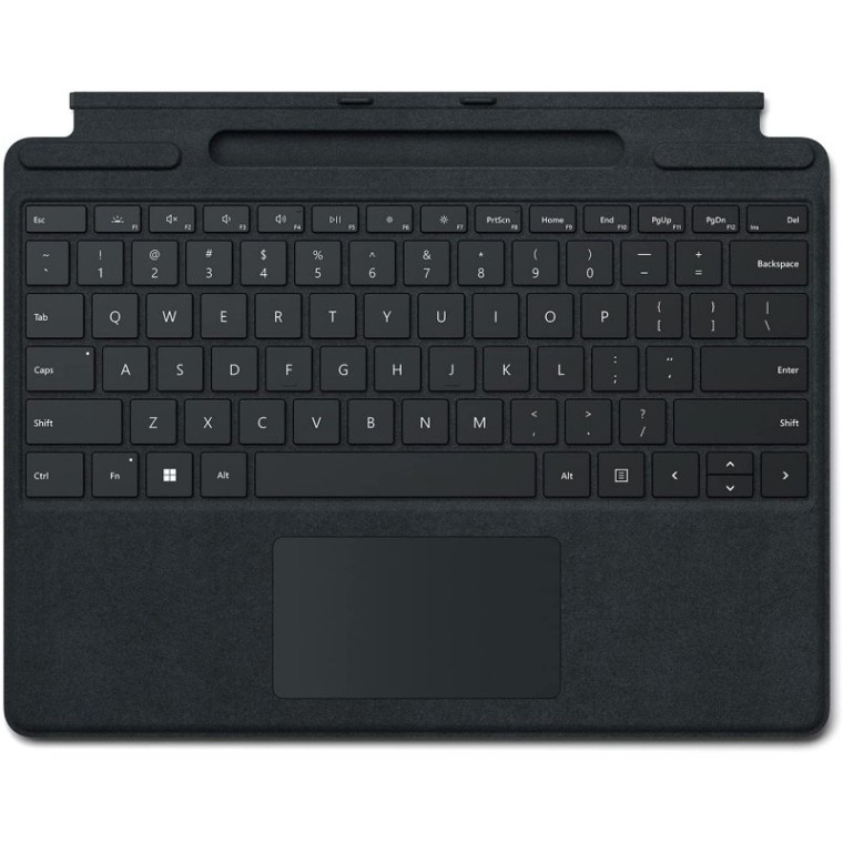 Microsoft Signature Funda con Teclado Alcantara Negra para Surface Pro 8/9/X