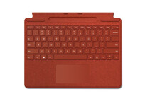 Microsoft Signature Funda con Teclado Alcantara Poppy Red para Surface Pro 8/9/X