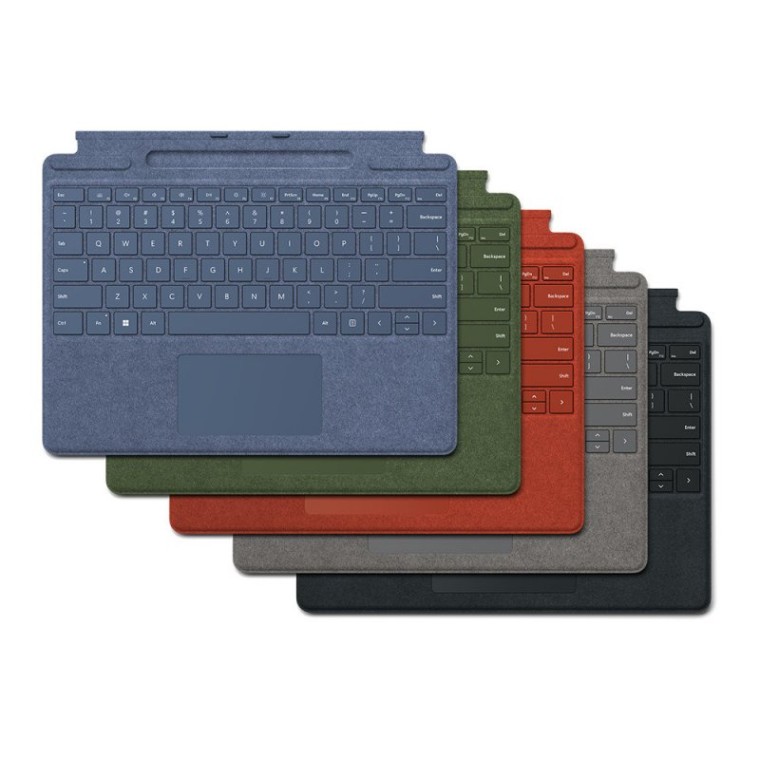 Microsoft Signature Funda con Teclado Alcantara Zafiro para Surface Pro 8/9/X