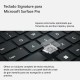 Microsoft Signature Funda con Teclado Alcantara Zafiro para Surface Pro 8/9/X