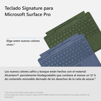 Microsoft Signature Funda con Teclado Alcantara Bosque para Surface Pro 8/9/X Microsoft Signature Funda con Teclado Alcantara Bosque para Surface Pro 8/9/X