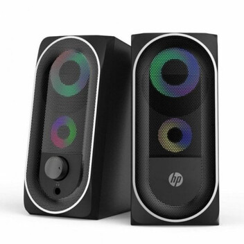 HP DHE-6001 Altavoces 2.0 RGB Negros HP DHE-6001 Altavoces 2.0 RGB Negros