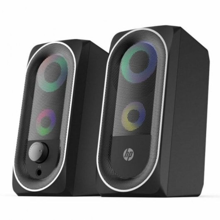 HP DHE-6001 Altavoces 2.0 RGB Negros