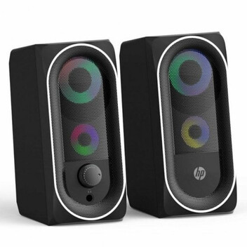 HP DHE-6001 Altavoces 2.0 RGB Negros HP DHE-6001 Altavoces 2.0 RGB Negros