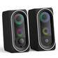 HP DHE-6001 Altavoces 2.0 RGB Negros HP DHE-6001 Altavoces 2.0 RGB Negros