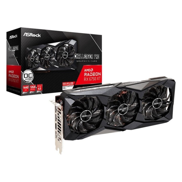 AsRock Challenger Pro AMD Radeon RX 6750 XT OC 12GB GDDR6