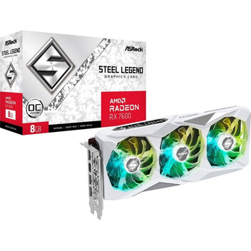 Tarjeta Gráfica ASRock AMD Radeon RX 7600 Steel Legend OC 8GB GDDR6