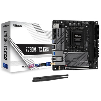 Placa Base ASRock Z790 Intel Z790 Socket 1700 Mini ITX Z790M-ITX WiFi DDR5 PCIe 5.0 Wi-Fi 6E LAN 2.5 Placa Base ASRock Z790 Intel Z790 Socket 1700 Mini ITX Z790M-ITX WiFi DDR5 PCIe 5.0 Wi-Fi 6E LAN 2.5