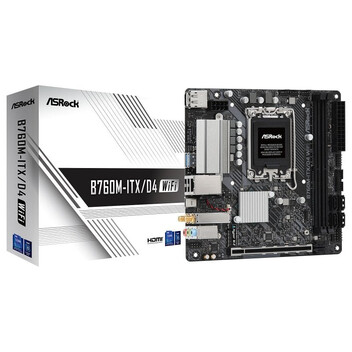 Placa Base Asrock B760M-ITX/D4 WiFi LGA1700 Mini ITX Realtek 1G LAN Wi-Fi 6E Bluetooth Placa Base Asrock B760M-ITX/D4 WiFi LGA1700 Mini ITX Realtek 1G LAN Wi-Fi 6E Bluetooth