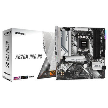 Placa Base Asrock A620 AMD AM5 Micro ATX A620M Pro RS WiFi DDR5 192GB 3xM.2 WiFi 6E 2.5G LAN RGB