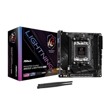 Placa Base ASRock B650I AM5 Mini ITX Phantom Gaming Lightning DDR5 WiFi 6E 2.5G LAN M.2 Gen5