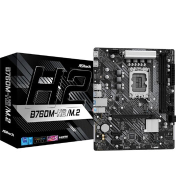 Placa Base Asrock B760M-H2/M.2 Intel B760 LGA 1700 Micro ATX DDR5 M.2 USB 3.2 Gen2