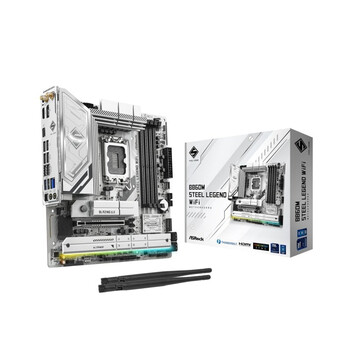 Placa Base Asrock B860 LGA 1851 Micro ATX B860M Steel Legend WiFi 6E DDR5 256GB PCIe 2.5G LAN