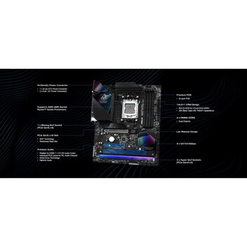 Placa Base ASRock B850 ATX AM5 Riptide WiFi DDR5 Phantom Gaming Integrado