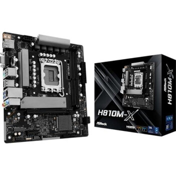 Placa Base ASRock H810M-X Intel H810 LGA 1851 Micro ATX Placa Base ASRock H810M-X Intel H810 LGA 1851 Micro ATX