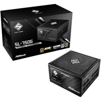 Fuente Alimentación Asrock 750W 80 PLUS Gold Steel Legend Protección Total Ne