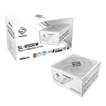 Fuente Alimentación Asrock 850W 80 PLUS Gold Steel Legend Blanca extras prote