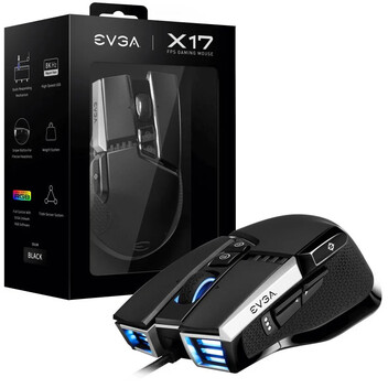 EVGA X17 Ratón Gaming 16000 DPI Negro EVGA X17 Ratón Gaming 16000 DPI Negro