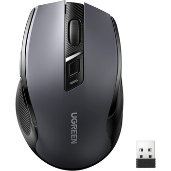 Ugreen MU006 Ratón Óptico Inalámbrico 4000 DPI Negro