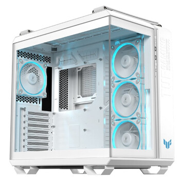 Torre PC ASUS TUF GAMING GT502 HORIZON TG ARGB Mid Tower ATX Doble Cristal Templado USB-C Blanca