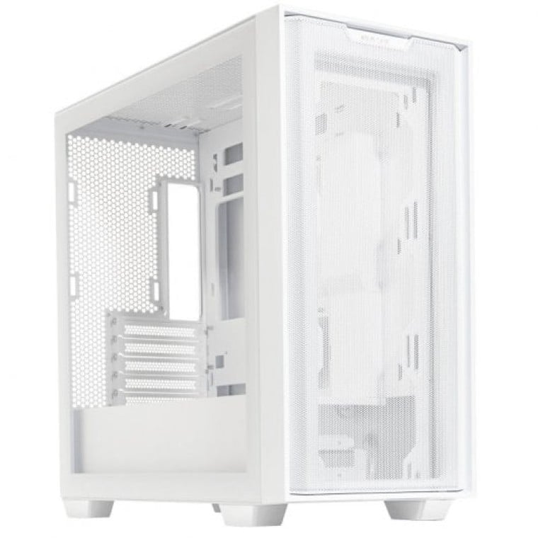 ASUS A21 Torre MATX Cristal Templado USB 3.2 Blanca