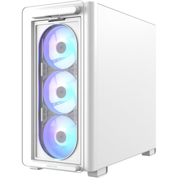 Torre PC ASUS A23 PLUS Micro-ATX ARGB Cristal Templado USB-C 3.2 Blanco
