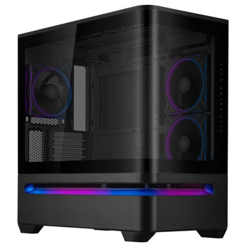 Torre PC Caja Semitorre ASUS PRIME AP202 ARGB Negro Cristal Templado Micro ATX/Mini-ITX