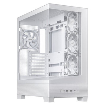 Torre PC ASUS A31 PLUS ARGB Mid Tower ATX Doble Cristal Templado USB-C Blanca