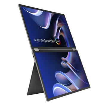 Monitor ASUS ZenScreen Duo OLED MQ149CD 14″ 1920x1200 OLED 1ms Plata Panel Brillante Dual Screen