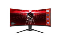 Monitor AsRock PG34WQ15R2B 34" LED UWQHD 165Hz FreeSync Premium Wifi Curva
