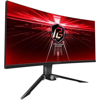 Monitor AsRock PG34WQ15R2B 34" LED UWQHD 165Hz FreeSync Premium Wifi Curva