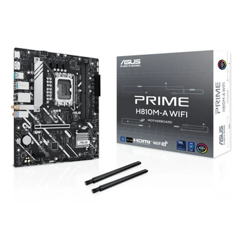 Placa Base ASUS Intel H810 LGA 1851 Micro ATX PRIME H810M-A WIFI DDR5 M.2 PCIe 4.0 Wi-Fi 6 Bluetooth