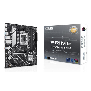 Placa Base ASUS Intel H810 LGA1851 Micro ATX PRIME H810M-A-CSM DDR5 PCIe 4.0 Gigabit LAN Placa Base ASUS Intel H810 LGA1851 Micro ATX PRIME H810M-A-CSM DDR5 PCIe 4.0 Gigabit LAN