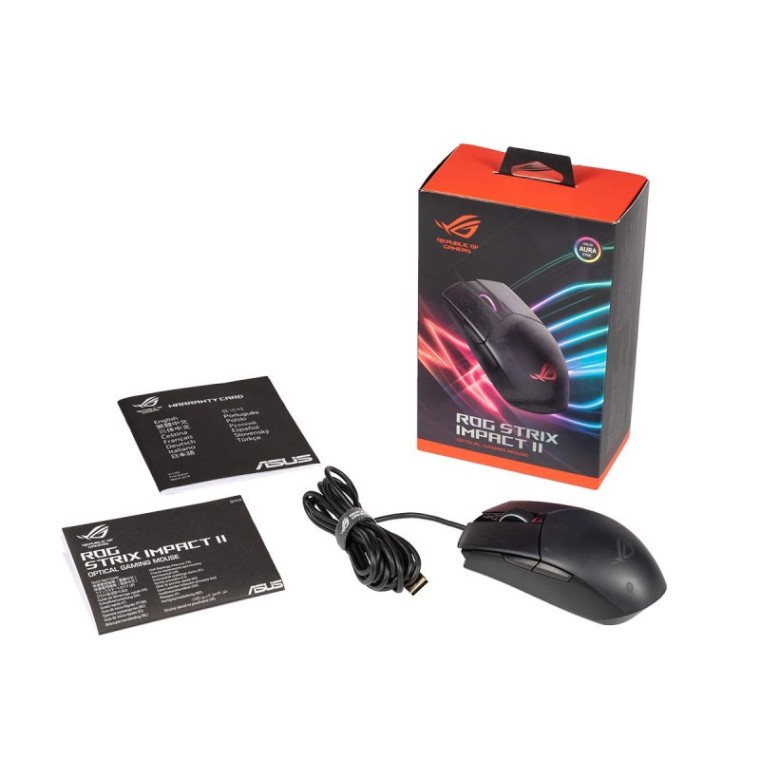 Asus ROG STRIX Impact II Ratón Gaming RGB 6200 DPI