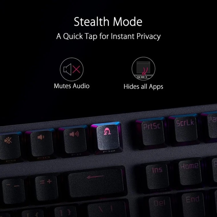 ASUS ROG Strix Scope NX RGB Wireless Deluxe Teclado Mecánico Gaming Inalámbrico ROG NX Red