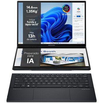 Portátil ASUS Zenbook Duo UX8406CA-PZ166X Intel Core Ultra 9 285H/32GB/1TB SSD/14" Táctil