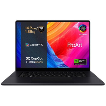 Portátil ASUS ProArt P16 H7606WM-SC055W OLED AMD Ryzen AI 9 HX 370/32GB DDR5/1TB SSD/RTX 5060/16" Tá