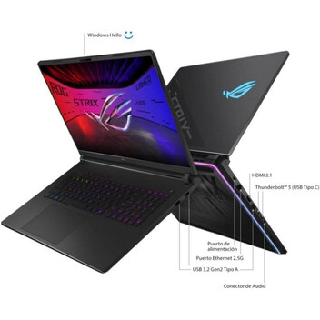 Portátil ASUS ROG Strix SCAR 16 G635LX-S5031 Intel Core Ultra 9 275HX/32GB/1TB SSD/RTX 5090/16"
